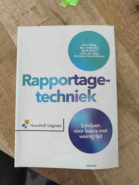 9789001841744-Rapportagetechniek
