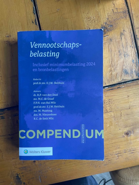 9789013176711-Compendium-Vennootschapsbelasting