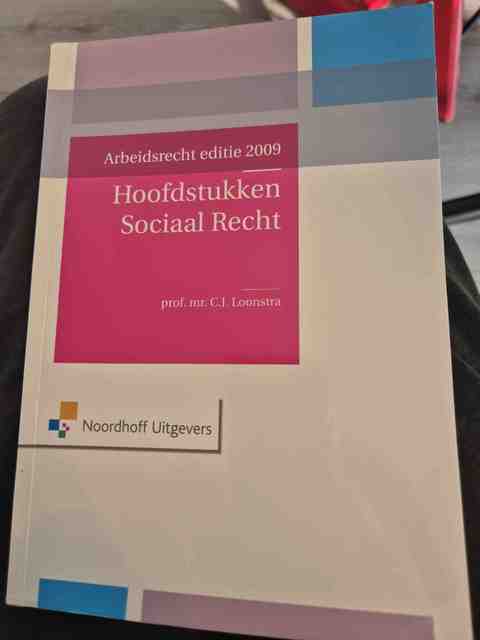 9789001713355-Arbeidsrecht-2009-Deel-Hoofdstukken-Sociaal-Recht