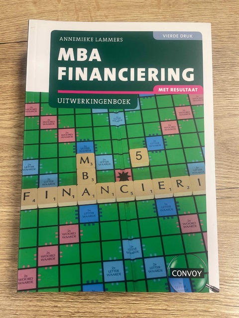9789463172868-MBA-Financiering-met-resultaat-bij-4e-druk-Uitwerkingenboek