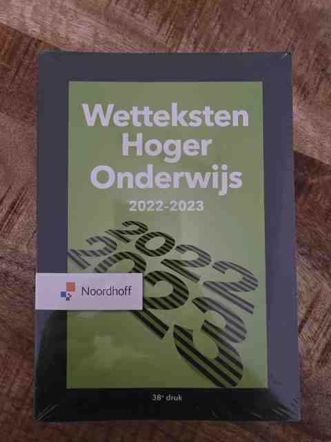 9789001299132-Wetteksten-Hoger-Onderwijs-2022-2023