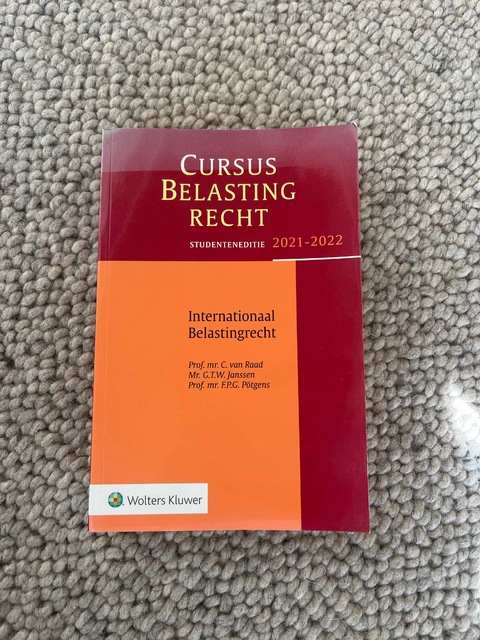 9789013163452-Studenteneditie-Cursus-Belastingrecht-Internationaal-Belastingrecht-2021-2022