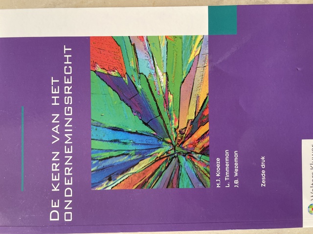 9789013164336-De-kern-van-het-ondernemingsrecht