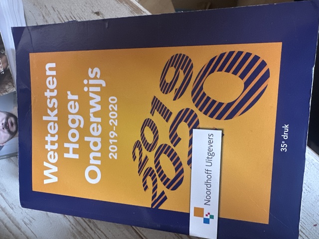 9789001899820-Wetteksten-hoger-onderwijs-2019-2020