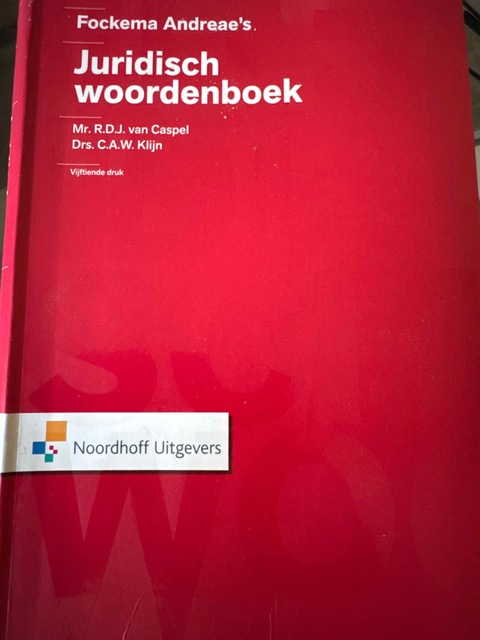 9789001809461-Fockema-Andreaes-Juridisch-woordenboek