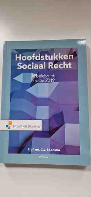 9789001899769-Hoofdstukken-sociaal-recht-editie-2019
