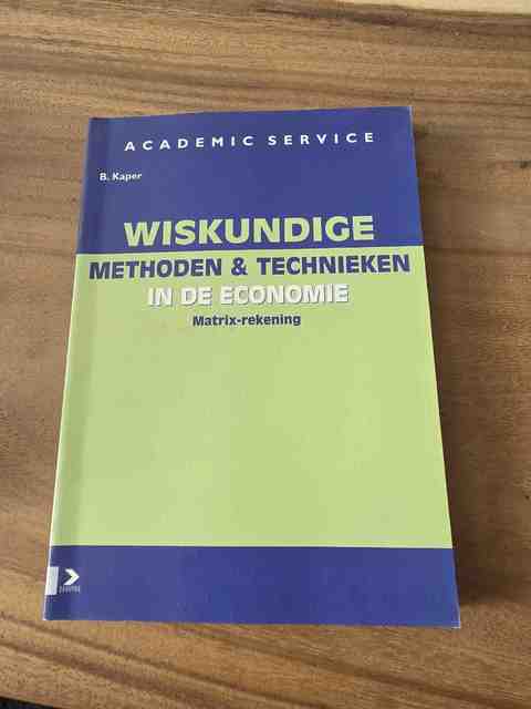 9789052610054-Wiskundige-methoden-technieken-in-de-economie-.-Matrix-Rekening