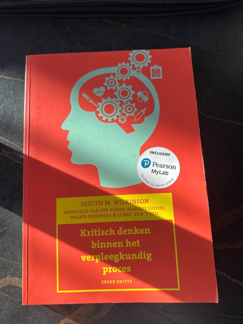 9789043037105-Kritisch-denken-binnen-het-verpleegkundig-proces-6e-editie-met-MyLab-NL-toegangscode
