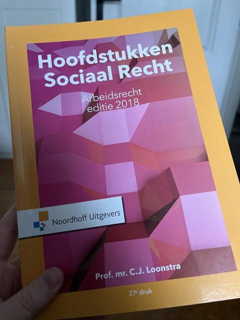 9789001886295-Hoofdstukken-sociaal-recht-Arbeidsrecht-editie-2018