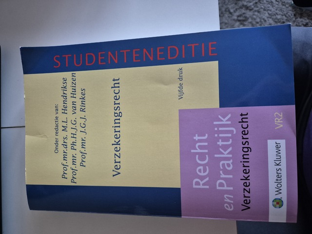 9789013153330-Verzekeringsrecht-Studenteneditie