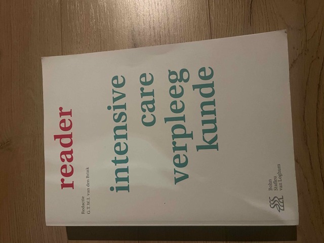 9789036816977-Reader-intensive-care-verpleegkunde
