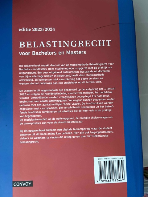 9789463173445-Belastingrecht-voor-Bachelors-en-Masters-20232024-Opgavenboek