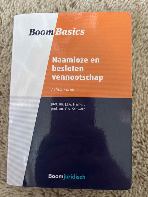 9789462908185-Boom-Basics-Naamloze-en-besloten-vennootschap