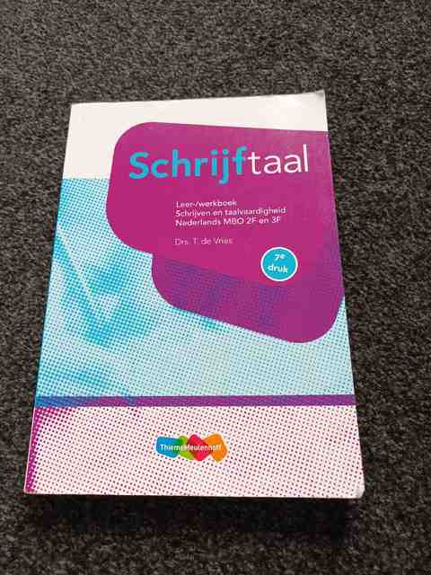 9789006487695-Schrijftaal-Nederlands-MBO-2F-en-3F-Leerwerkboek