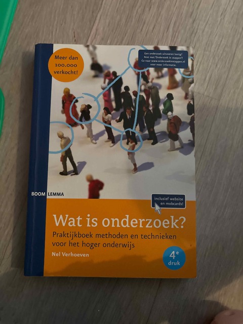 9789059316713-Wat-is-onderzoek-Methoden-en-technieken-voor-het-Hoger-Onderwijs-Praktijkboek