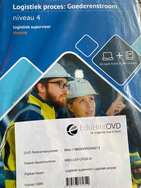 9789463761352-Logistiek-proces-Goederenstroom-Niveau-4-logistiek-supervisor-Theorieboek