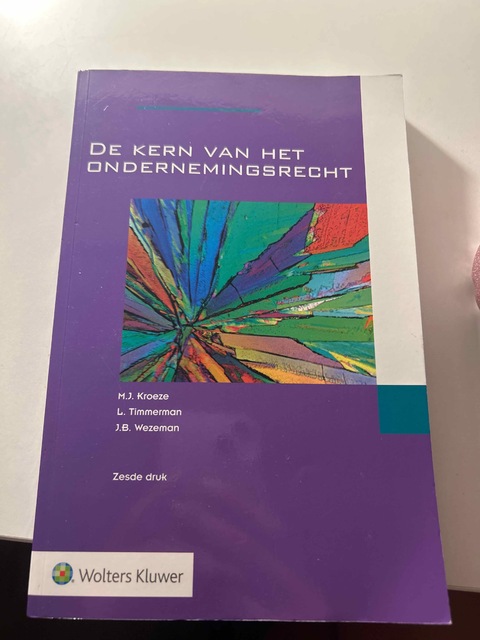 9789013164336-De-kern-van-het-ondernemingsrecht
