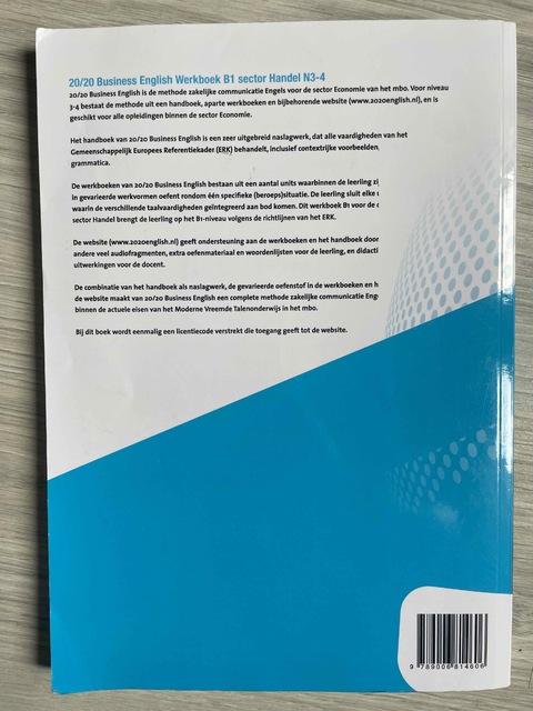 9789006814606-Business-English-Sector-handel-N3-4-2020-Werkboek-B1