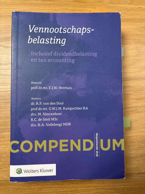 9789013157987-Compendium-Vennootschapsbelasting