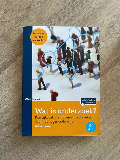 9789059316713-Wat-is-onderzoek-Methoden-en-technieken-voor-het-Hoger-Onderwijs-Praktijkboek