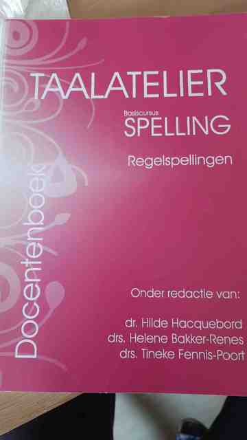 9789087080334-Taalatelier-Regelspellingen-Docentenboek