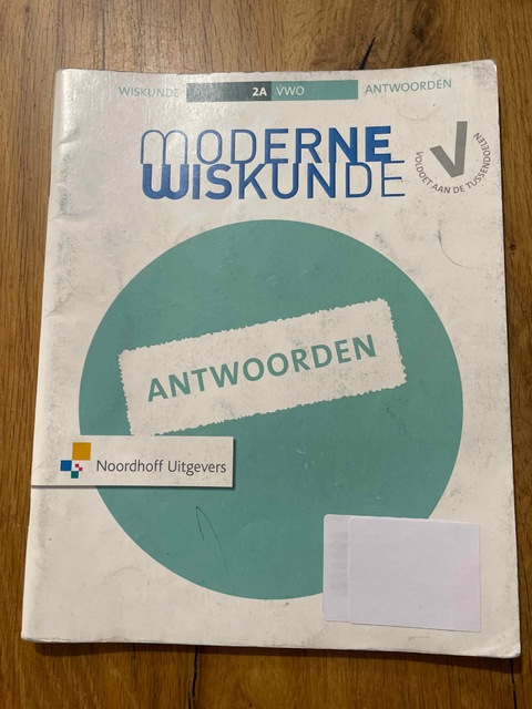 9789001830533-Moderne-Wiskunde-10e-ed-vwo-2a-antwoordenboek