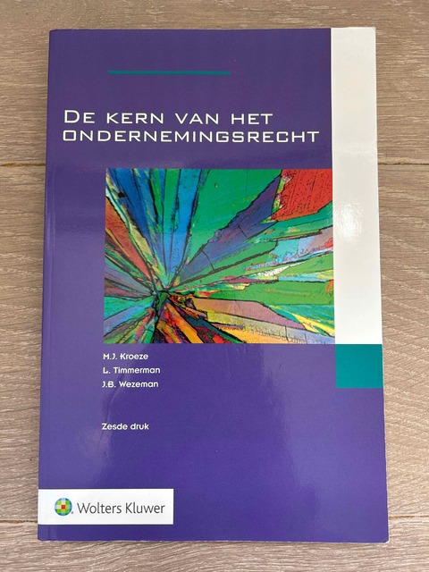 9789013164336-De-kern-van-het-ondernemingsrecht
