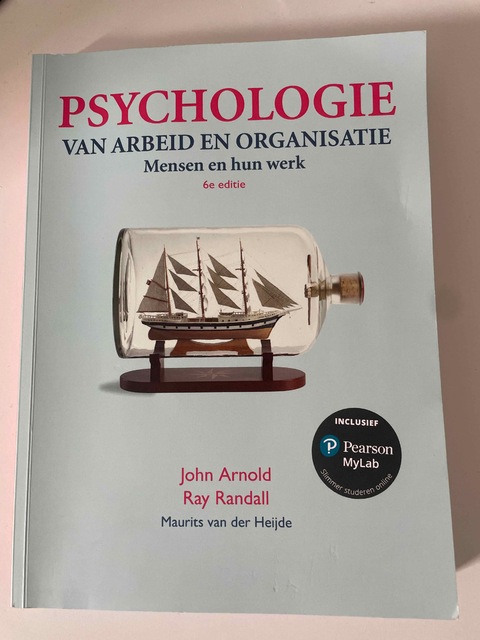 9789043036917-Psychologie-van-arbeid-en-organisatie-6e-editie-met-MyLab-NL-toegangscode