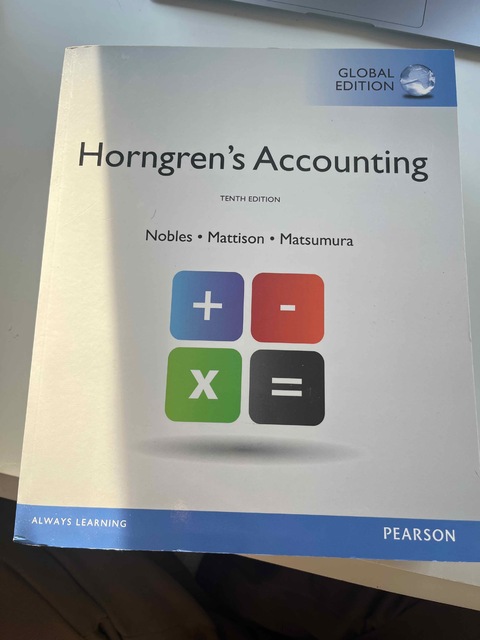 9781292056517-Horngrens-Accounting-Global-Edition
