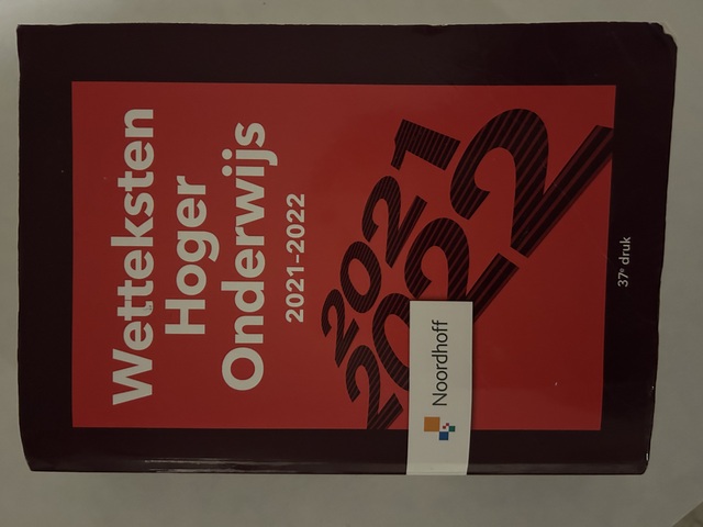 9789001747671-Wetteksten-hoger-onderwijs-2021-2022