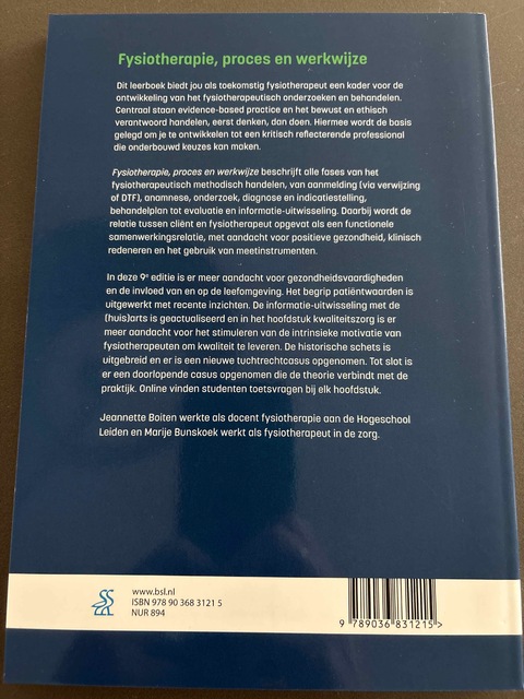9789036831215-Fysiotherapie-proces-en-werkwijze