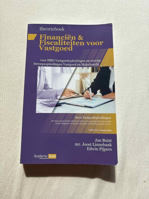 9789083285986-Theorieboek-Fanancien-ampampamp-Fiscaliteiten-voor-Vasgoed