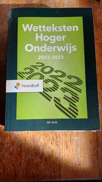 9789001299132-Wetteksten-Hoger-Onderwijs-2022-2023