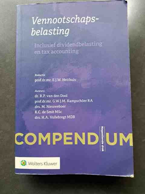 9789013157987-Compendium-Vennootschapsbelasting