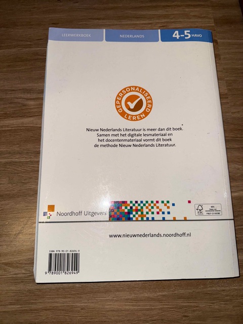 9789001826949-Nieuw-Nederlands-Literatuur-4-5-havo-leerwerkboek