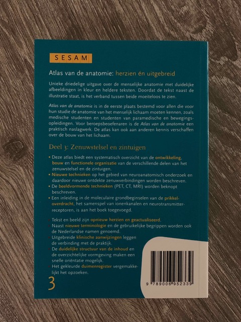 9789006952339-Atlas-van-de-anatomie-3-Zenuwstelsel-en-zintuigen