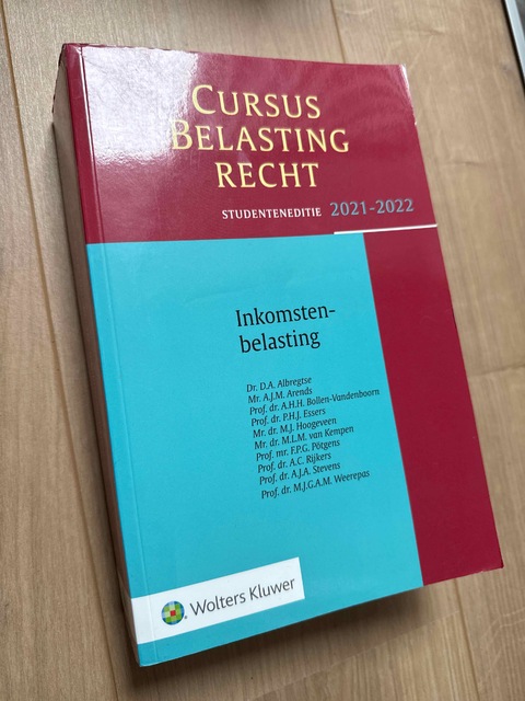 9789013163445-Studenteneditie-Cursus-Belastingrecht-Inkomstenbelasting-2021-2022