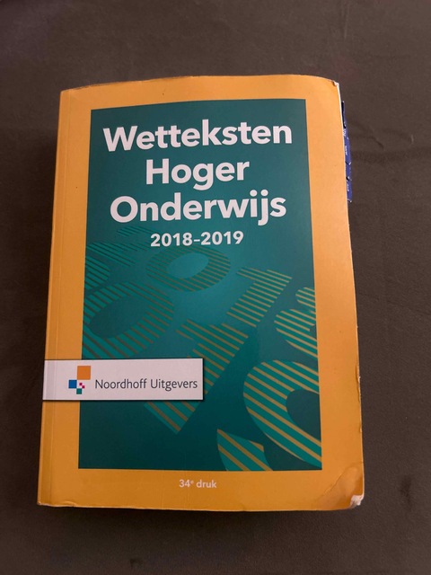 9789001886226-Wetteksten-hoger-onderwijs-2018-2019