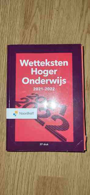 9789001747671-Wetteksten-hoger-onderwijs-2021-2022