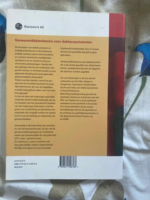 9789031398768-Geneesmiddelenkennis-voor-doktersassistenten