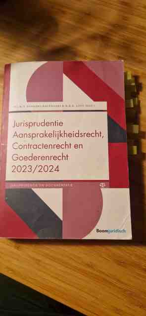 9789462127623-Jurisprudentie-Aansprakelijkheidsrecht-Contractenrecht-en-Goederenrecht-20232024
