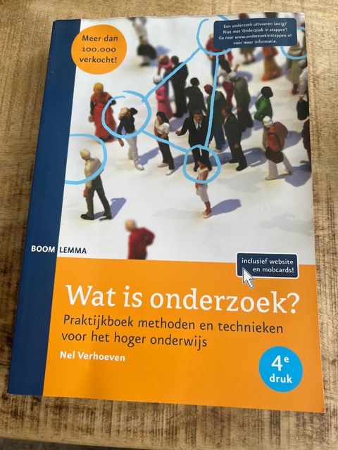 9789059316713-Wat-is-onderzoek-Methoden-en-technieken-voor-het-Hoger-Onderwijs-Praktijkboek