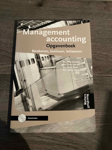 9789001476465-Management-accounting-Opgavenboek-CD-ROM-druk-2