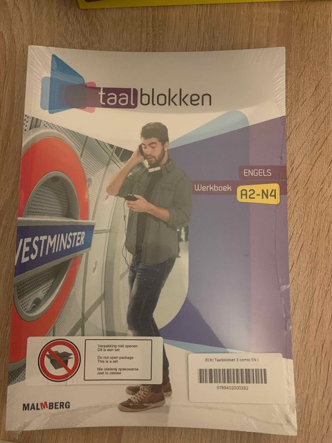 9789402000382-Taalblokken-3-combipakket-EN-A2B1-leerwerkboek-studentlicentie-12-mnd