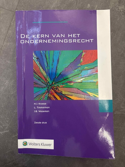 9789013164336-De-kern-van-het-ondernemingsrecht