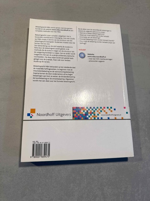 9789001839475-Belastingrecht-MBA-2014