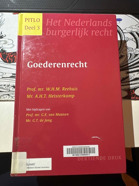 9789013052770-Pitlo-3--Goederenrecht