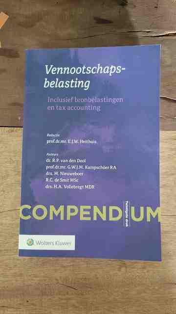 9789013163360-Compendium-Vennootschapsbelasting