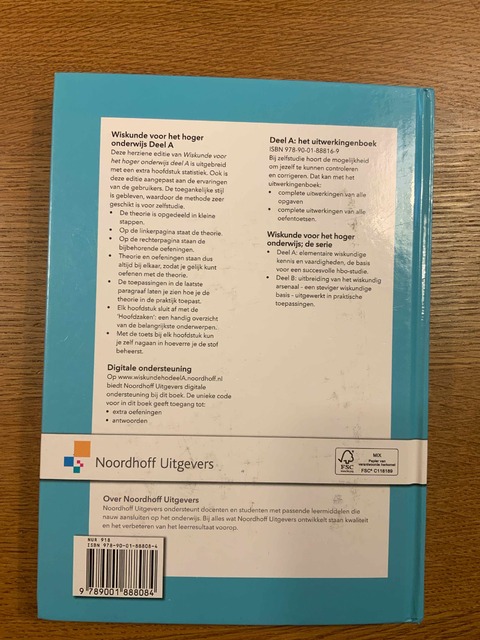 9789001888084-Wiskunde-voor-het-hoger-onderwijs-deel-A