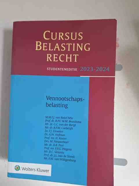 9789013171860-Cursus-Belastingrecht-Vennootschapsbelasting-2023-2024
